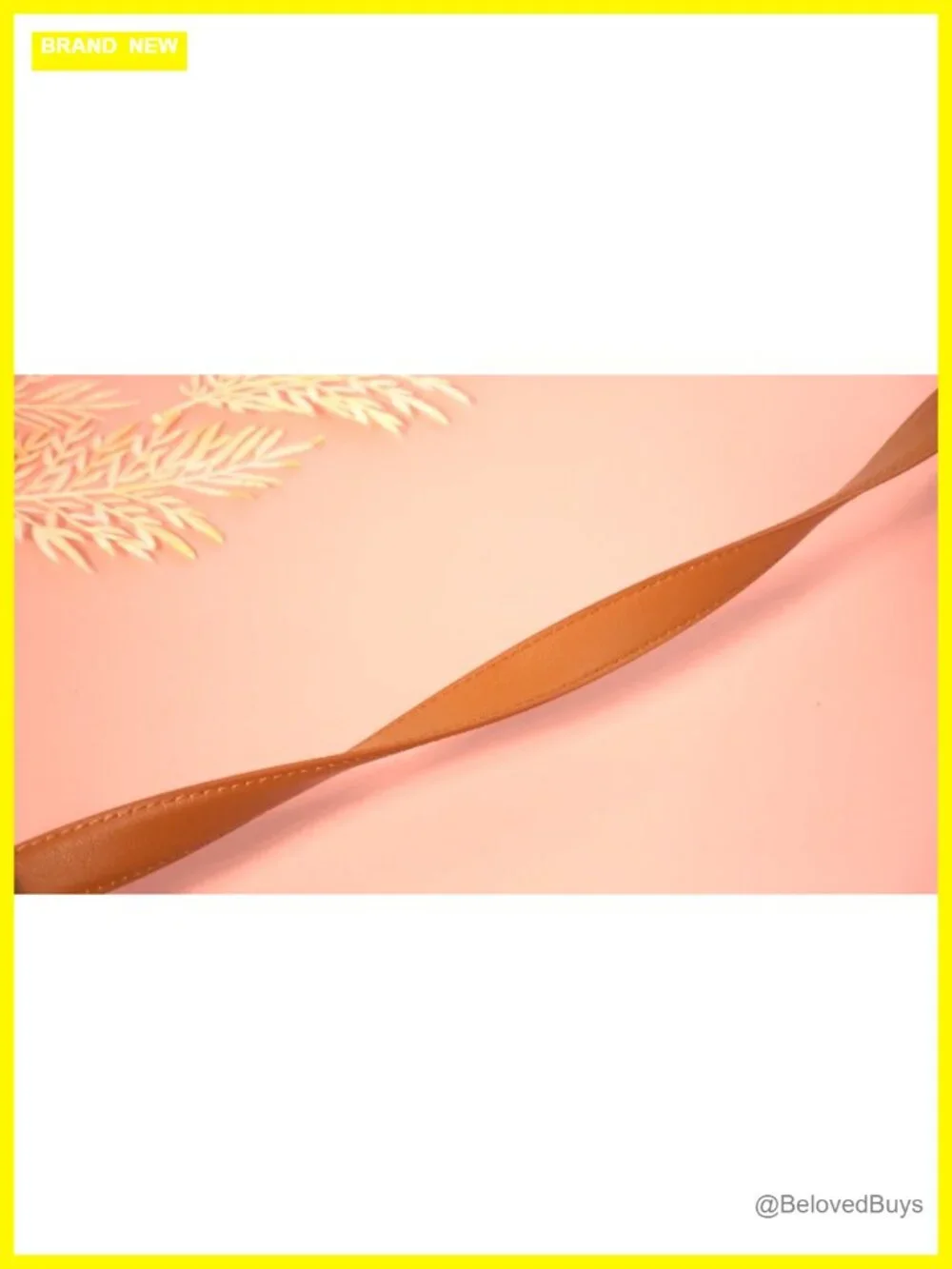Women Leather Belt Skinny Waist Belt Gold Buckle Dress Pants
